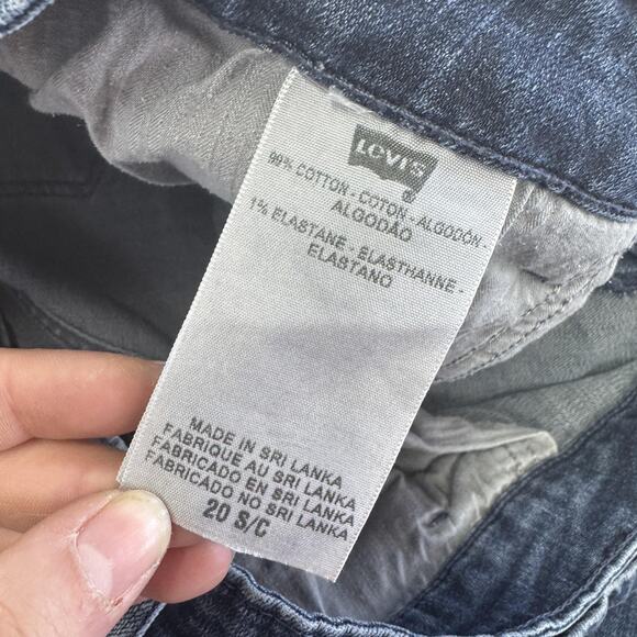 Levis Demi Curve Boot Jeans Womens 20W Blue Mid Rise Stretch Denim Bootcut - Picture 4 of 8